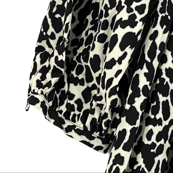 Sandy Liand for Target Women’s Leopard Print Puff Sleeve Midi Dress Size XS - Picture 4 of 14